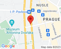 Google map: Legerova 39, Praha